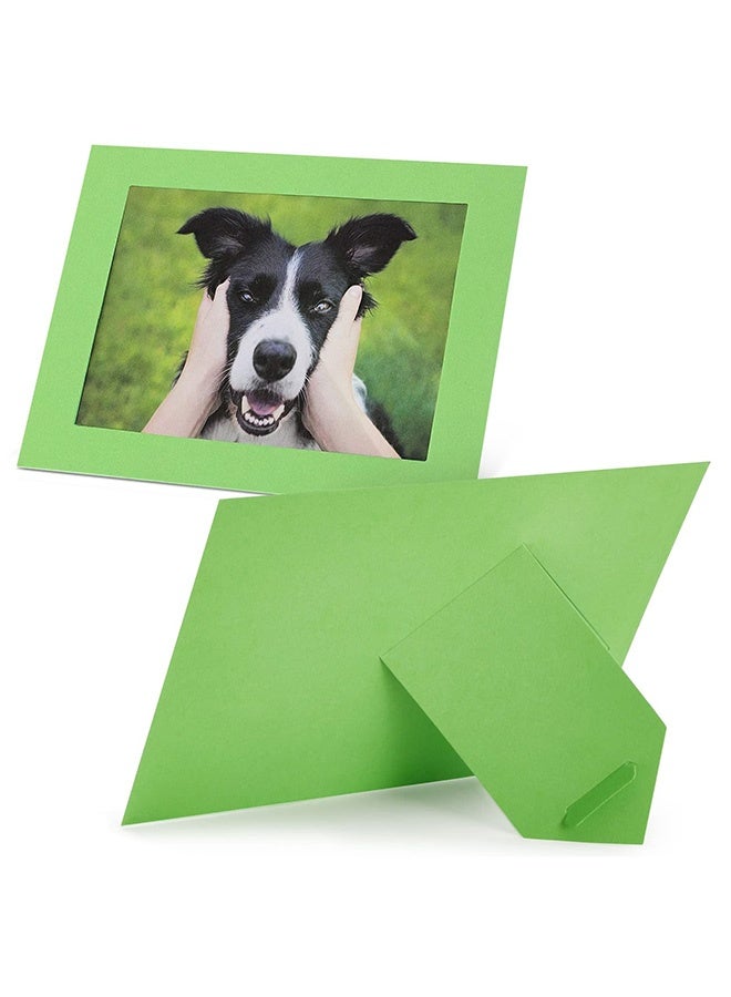 Peachjoy 30 عبوة من إطارات الصور الملونة 5x7، حاملات صور من الكرتون لعمل يدوي، حرف صفية، 10 ألوان قوس قزح - إطارات ورقية - Image 5