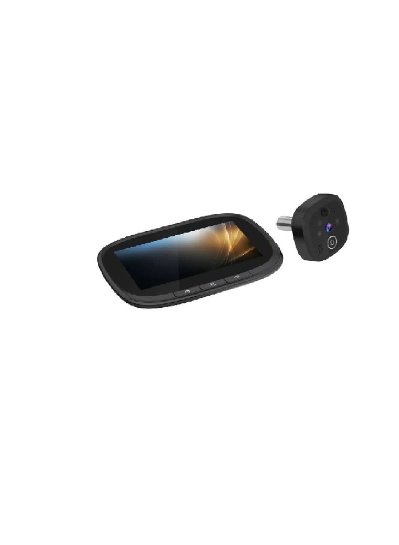 Zcom DIGITAL DOOR VIEWER ,ZCOM ,ZC-PHV04, Wirefree Peephole Door Viewer Camera with Built in Doorbell, 1080p 4.3 Inch Color Touch Screen, - Image 2