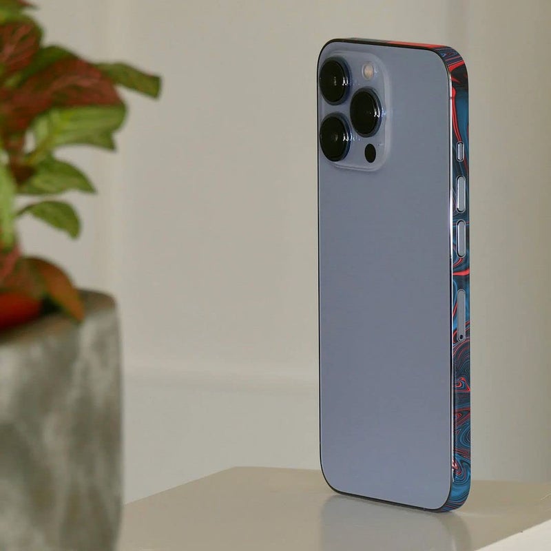 FCS ملصق جانبي من الفينيل لغطاء الحواف متوافق مع آيفون 13 | ملصقات فيلم كروم | ملصق واقي جانبي من الفينيل (-22) - Image 3