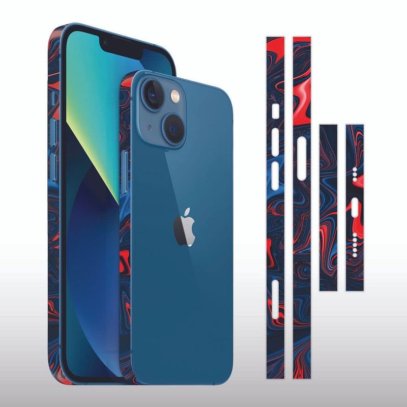 FCS ملصق جانبي من الفينيل لغطاء الحواف متوافق مع آيفون 13 | ملصقات فيلم كروم | ملصق واقي جانبي من الفينيل (-22) - Image 2