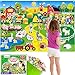 PENGFULL Felt Flannel Story Board Set for Toddlers44 28in Flannel Board for Wall52 Felt Farm Animals PiecesFarmhouse Theme Story Preschool StorytellingLearning Interactivefor 3 Years Kids - Image 2