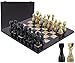 MARBLE RANGE Marble Chess Set for Adults 15 Handmade Black Green Onyx Board Game with 32 Chess Pieces 2 Extra Queens Storage Box Luxury Travel Game Elegant Home Dcor - Image 2