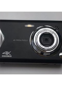 Generic 4K HD Large Screen Ccd Style Digital Camera Lightweight 48 Million Pixel Student Home Selfie Card Camera-Body Color:Standard Chinese Version, Silver And White + Card Reader Comes With Adapter + 128gb Card  - Image 3