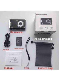 Generic 4K HD Large Screen Ccd Style Digital Camera Lightweight 48 Million Pixel Student Home Selfie Card Camera-Body Color:Standard Chinese Version, Silver And White + Card Reader Comes With Adapter + 128gb Card  - Image 5