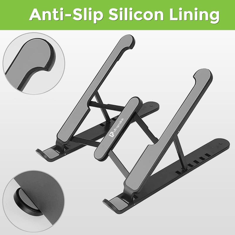 Leeonz Laptop Stand Computer Riser Ergonomic Laptops Elevator for Desk Laptop Holder Compatible with All Laptop Notebook Computer Grey - Image 5