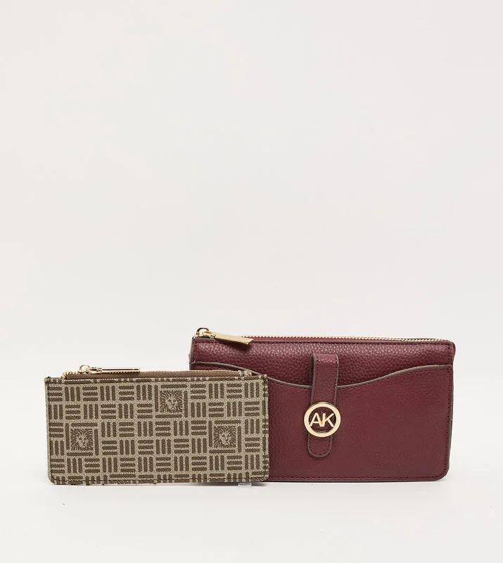 ANNE KLEIN Akg5048 Maroon Women's Wallet