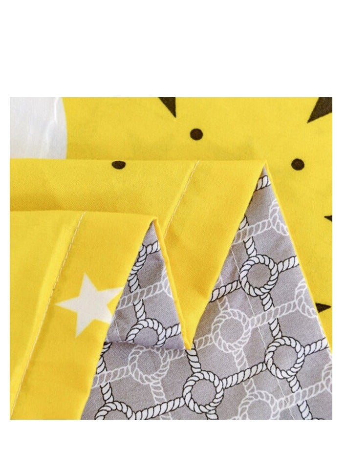 PROMASS 6-Piece King Size Duvet Cover Set, 1 Duvet Cover + 1 Fitted Sheet + 4 Pillow Cases, Microfibre, Dandelion - Image 5