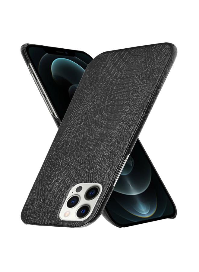 اس-توب جراب لهاتف iPhone 12 / 12 Pro مقاوم للصدمات من نسيج التمساح من البولي كربونات + جراب من البولي يوريثان - Image 2