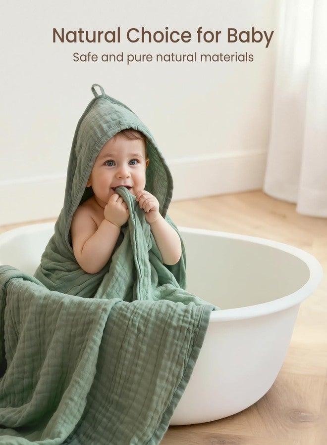 مجموعة مناشف وأغطية استحمام للأطفال من فافردي، 6 قطع، تتضمن منشفتين كبيرتين بغطاء رأس مقاس 35×35 بوصة، و4 أغطية استحمام، فائقة النعومة وعالية الامتصاص، مناسبة للمواليد الجدد والرضع والأطفال الصغار، هدية مثالية لحفلات استقبال المولود. - Image 4