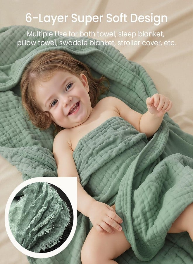 مجموعة مناشف وأغطية استحمام للأطفال من فافردي، 6 قطع، تتضمن منشفتين كبيرتين بغطاء رأس مقاس 35×35 بوصة، و4 أغطية استحمام، فائقة النعومة وعالية الامتصاص، مناسبة للمواليد الجدد والرضع والأطفال الصغار، هدية مثالية لحفلات استقبال المولود. - Image 5