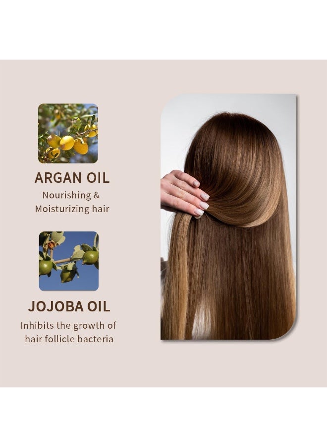 Protein Queen Brazilian Professional Hair Treatment Set, Keratine Moisturizing & Hair Loss Control, Repair, Nourishment. Featuring– SHAMPOO, CONDITIONER, MASK, OIL & Collagen AMPOULES – Sulfate-Free, Protein-Rich Formula (Hair Oil 1) - Image 5