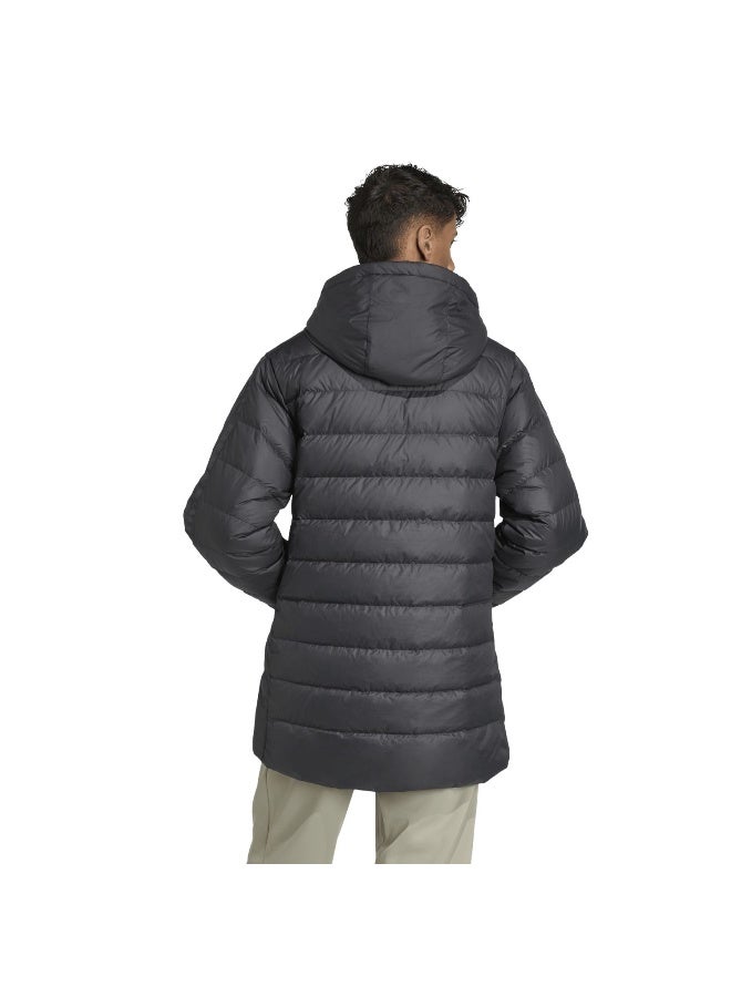 Adidas Ess 3S Ld Hd Pa Black Jacket (Down) Jackets For Men - Image 3