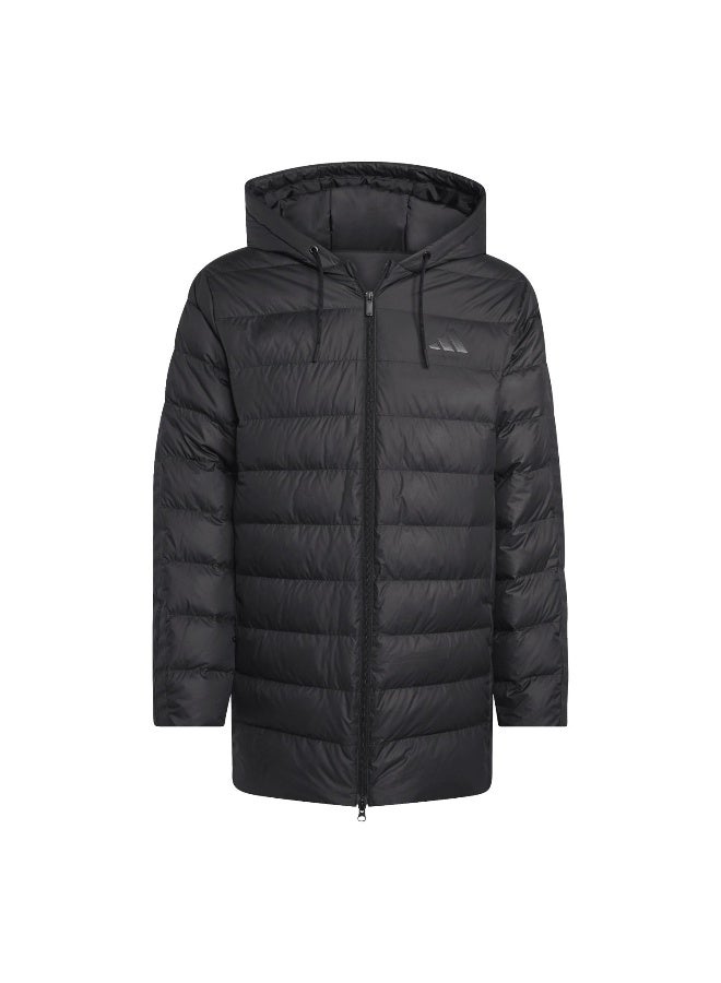 Adidas Ess 3S Ld Hd Pa Black Jacket (Down) Jackets For Men - Image 1