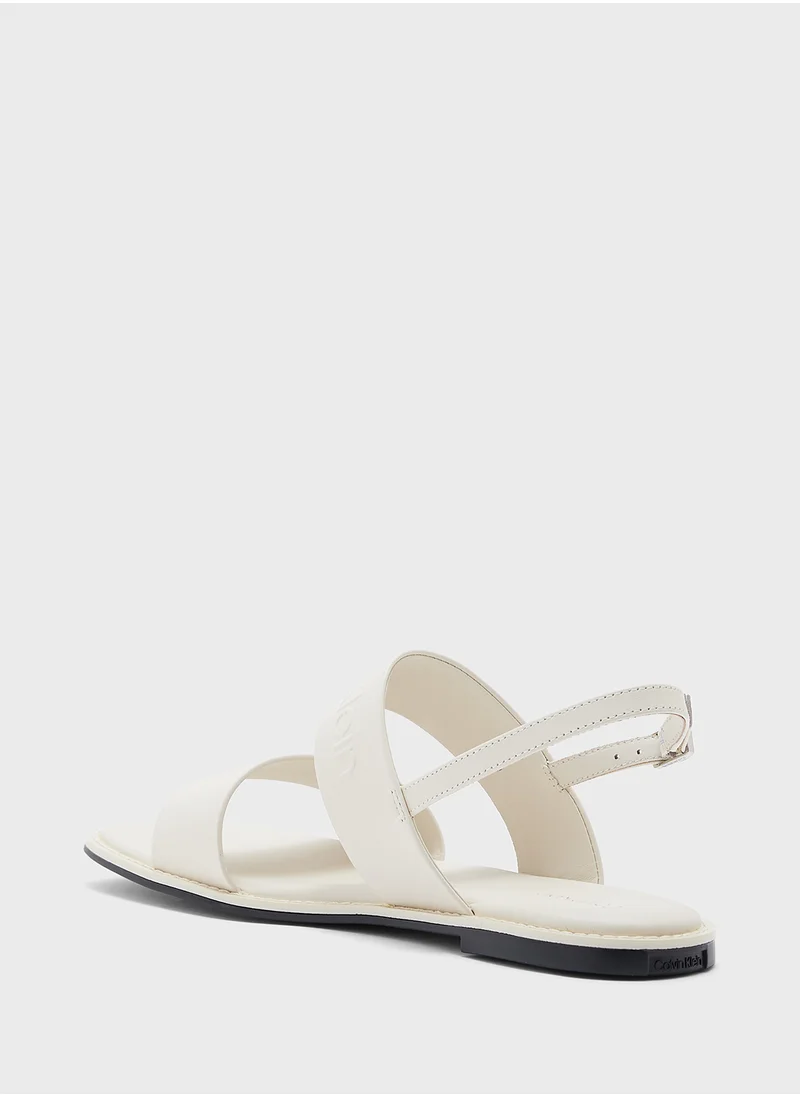 CALVIN KLEIN LEATHER SANDALS