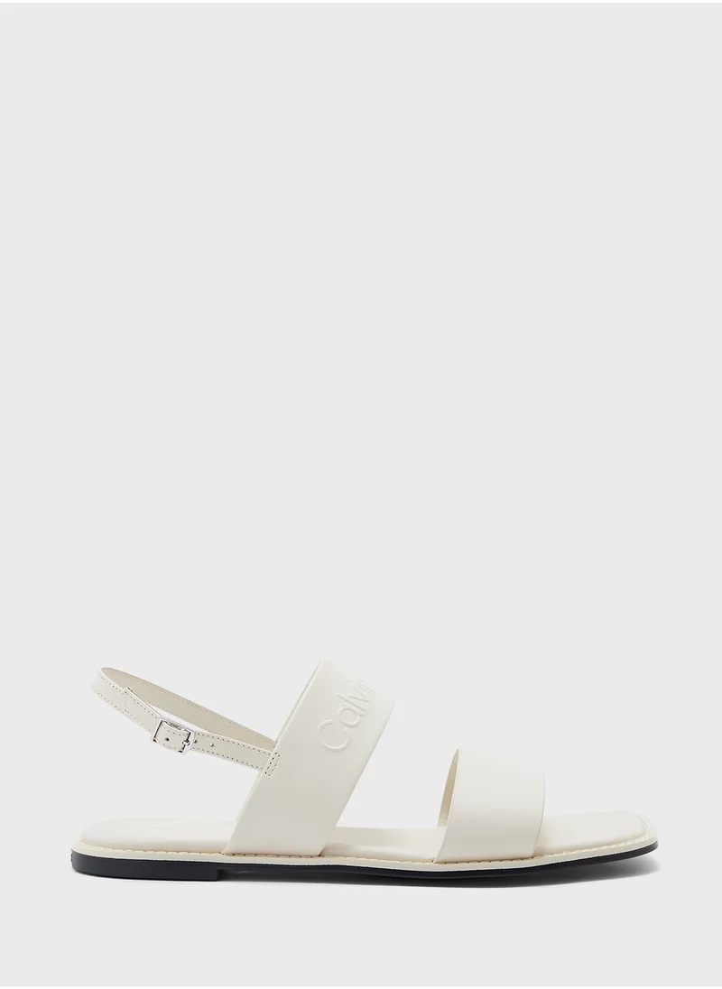 CALVIN KLEIN LEATHER SANDALS