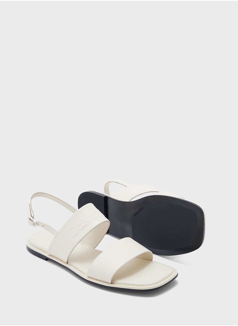 CALVIN KLEIN LEATHER SANDALS  - Image 3