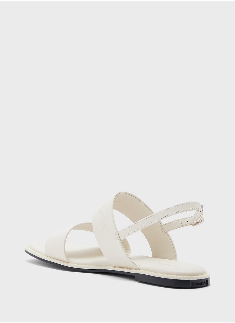 CALVIN KLEIN LEATHER SANDALS  - Image 2
