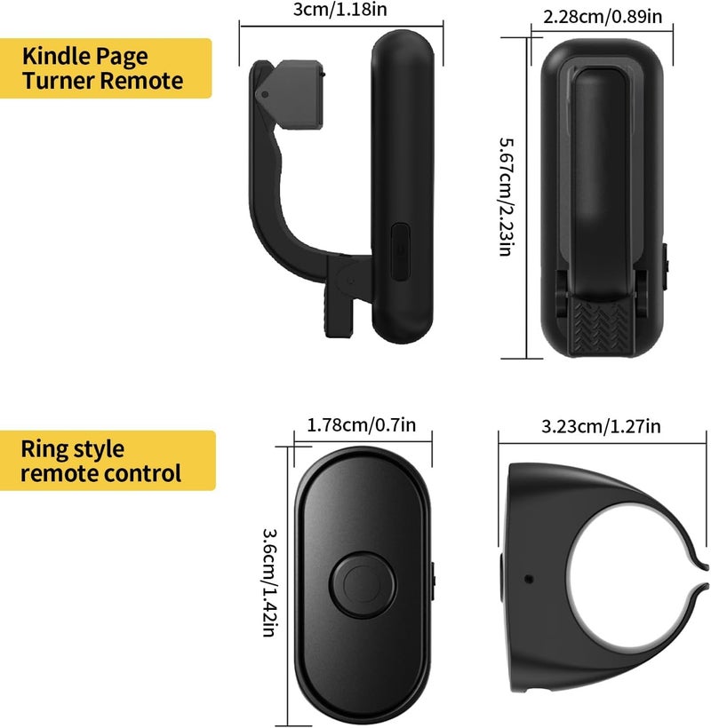KASTWAVE Wireless Page Turner for E-Book Readers, Handheld Bluetooth Remote Control Clicker for Kindle Reading, iPhone iPad Android Tablet, Suitable for Studying & Lecturing, A Great Gift for Book Lovers - Image 2