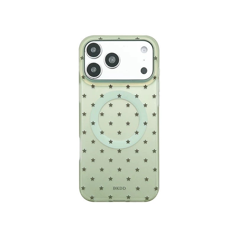 Ins Korean-Style High-End Starry Matte Magnetic Phone Case for Apple 17Promax, Suitable for 16Pro/15Pro14 - Image 1