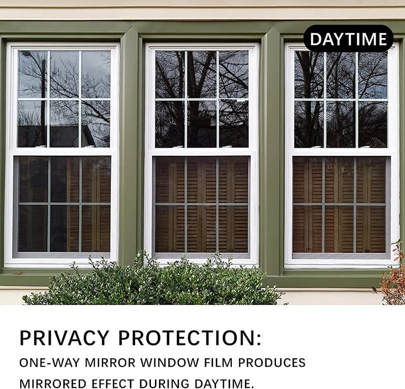 WISDOM Window Tint Film Light Black Car Home Privacy Heat Insulation Anti-Uv Office Home Glass Film (20 X 38 Inch), Static Cling - Image 4