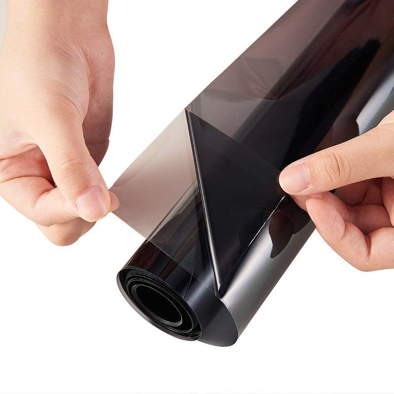WISDOM Window Tint Film Light Black Car Home Privacy Heat Insulation Anti-Uv Office Home Glass Film (20 X 38 Inch), Static Cling - Image 1