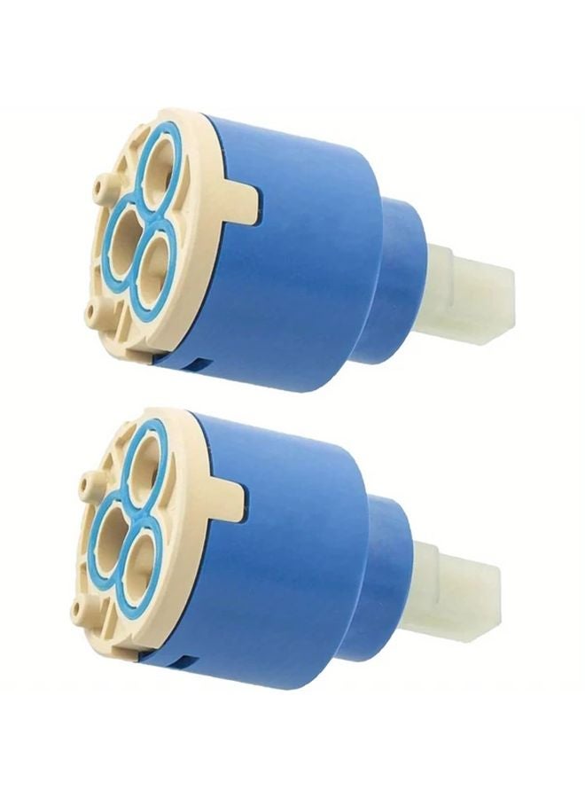 Style2 2 Pack 35mm Ceramic Faucet Cartridge Dual Seal Replacement Kit For Kitchen Faucet Repair - Image 2