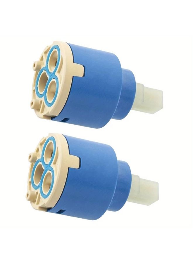 Style2 2 Pack 35mm Ceramic Faucet Cartridge Dual Seal Replacement Kit For Kitchen Faucet Repair - Image 1