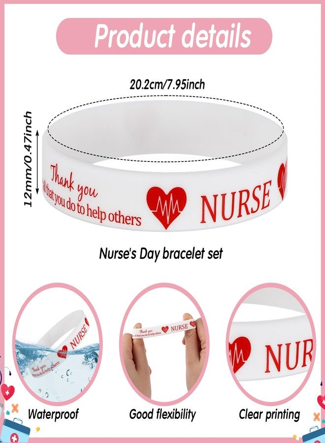 تونديامو مجموعة هدايا تقدير الممرضات من تونديمو: ١٠٠ سوار سيليكون أحمر على شكل قلب مع ١٠٠ بطاقة شكر، و١٠٠ حقيبة من الأورجانزا لطلاب التمريض المتخرجين خلال أسبوع مساعدي التمريض المعتمدين. - Image 2