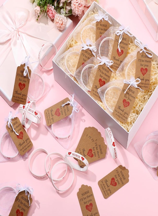 تونديامو مجموعة هدايا تقدير الممرضات من تونديمو: ١٠٠ سوار سيليكون أحمر على شكل قلب مع ١٠٠ بطاقة شكر، و١٠٠ حقيبة من الأورجانزا لطلاب التمريض المتخرجين خلال أسبوع مساعدي التمريض المعتمدين. - Image 5