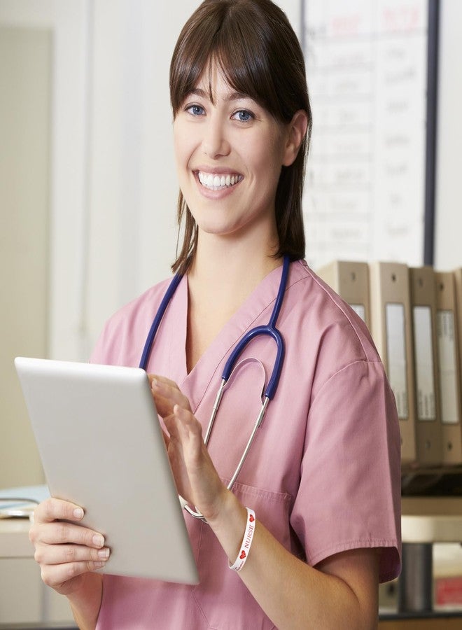 تونديامو مجموعة هدايا تقدير الممرضات من تونديمو: ١٠٠ سوار سيليكون أحمر على شكل قلب مع ١٠٠ بطاقة شكر، و١٠٠ حقيبة من الأورجانزا لطلاب التمريض المتخرجين خلال أسبوع مساعدي التمريض المعتمدين. - Image 4