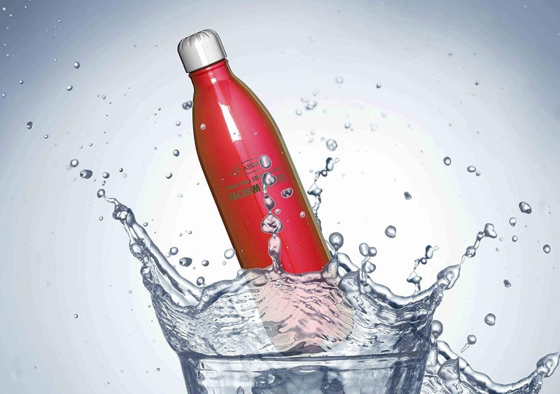 ATLASWARE Hot & Cold Vacuum 350 ml Stainless Steel Water Bottle  Assorted Colors (Color may vary) - Image 4