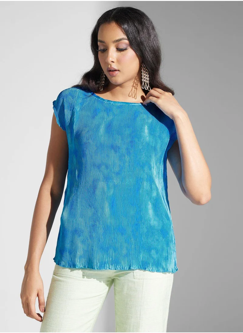 SINOIR V-Neck Printed Top