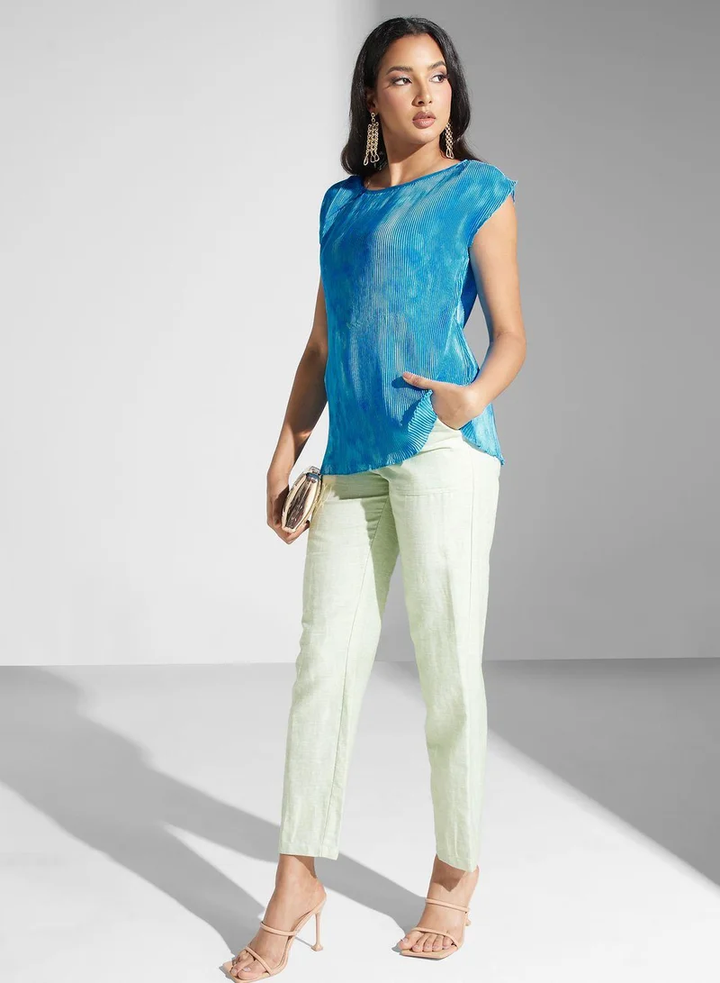 SINOIR V-Neck Printed Top