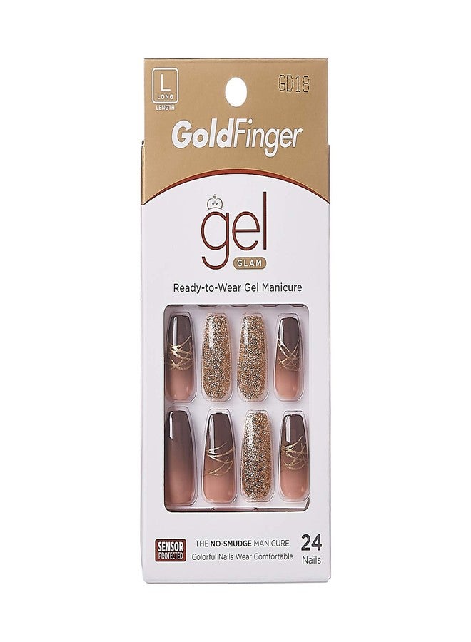 Goldfinger Gold Finger Gel Glam Design Nail (GD18) - Image 5