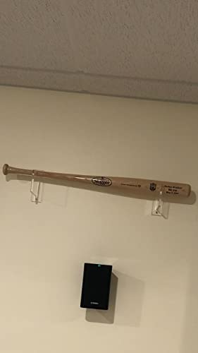 Top Stage Clear Baseball Bat Display Wall Mount Horizontal Rack Softball Bat Hanger, 4.5 X 4.5 inches, No Case Cover, for Game Room - Image 5