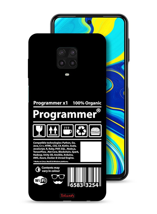 Tolwak Xiaomi Redmi Note 9S Protective Case Cover Programmer Sticker - Image 1