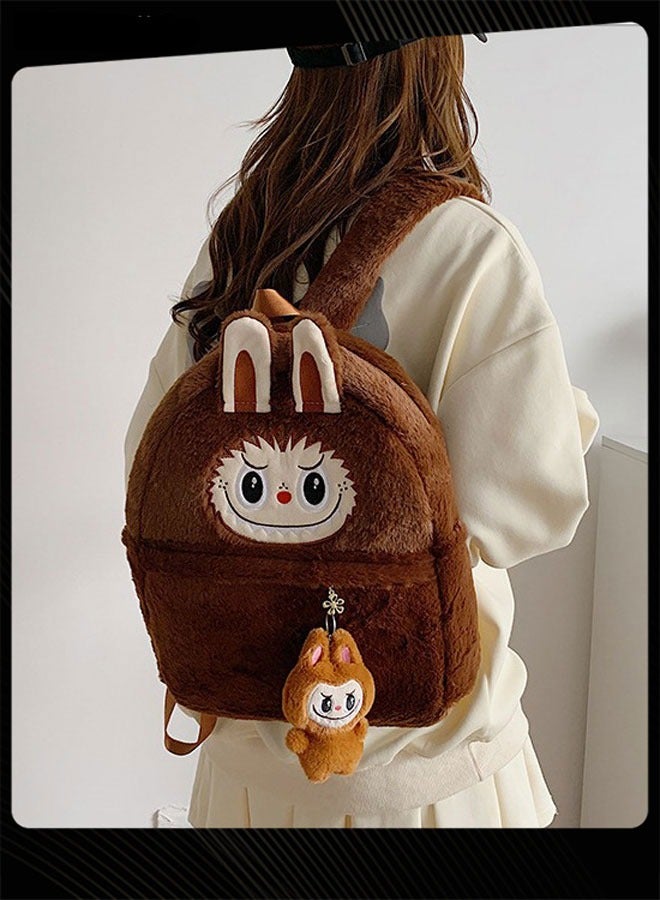 New Style Labubu Cartoon Lovely School Bag  Large Capacity Shoulder Backpack Wear-resistant Student Backpack with Adjustable Straps for Primary Middle School Students - Image 2