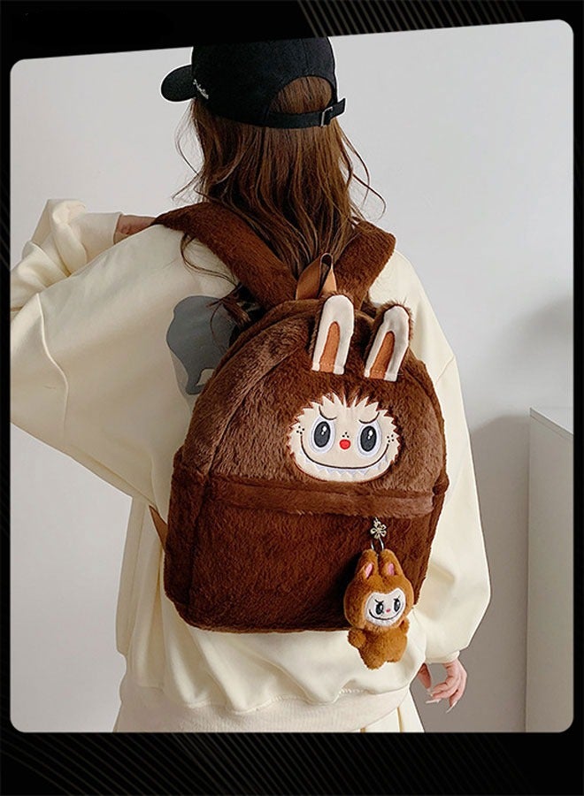 New Style Labubu Cartoon Lovely School Bag  Large Capacity Shoulder Backpack Wear-resistant Student Backpack with Adjustable Straps for Primary Middle School Students - Image 3