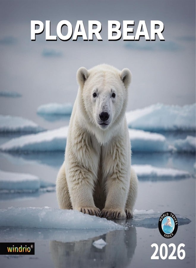 windrio 2026 Wall Calendar, Calendar 2026, July 2025 - December 2026, Wall Calendar Polar Bear, 12" x 24" Opened,Full Page Months Thick & Sturdy Paper for Calendar Organizing & Planning - Image 1