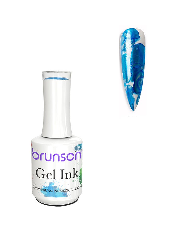 brunson Gel Ink Nail Polish Watercolor Ink Gel Nail Polish Flower Nail Art Blossom Gel for Spreading Marble Effect Soak Off UV Gel Manicure 15mlBGI03 - Image 1
