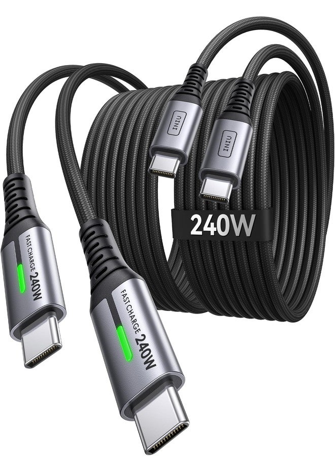 INIU USBC to USBC Cable, 240W Fast Charging Type C Cord for iPhone 16 15 Samsung Galaxy S24 S23 S10 A11 Google Pixel etc.