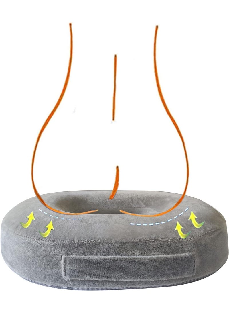 Orthopedic Donut Cushion – Memory Foam Ring Seat Cushion for Coccyx Pain & Pressure Relief – Comfortable Support for Office Chair, Car Seat & Wheelchair - Image 3