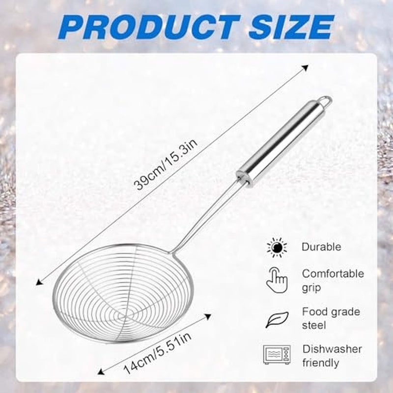 Levesica Steel Spider Strainer Skimmer Ladle 5.5 Inch - Image 2
