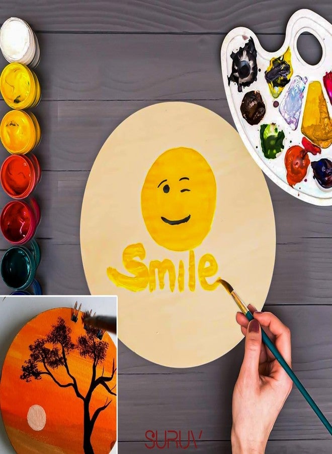 Suruv 6-Inch MDF Round Boards – Set of 5 | 2.5mm Thick Circle Wood Cutouts for Lippan Art, Mandala, Resin, Painting & DIY Crafts | Smooth Pre-Cut MDF Base for Artists, Hobbyists & Students - Image 2