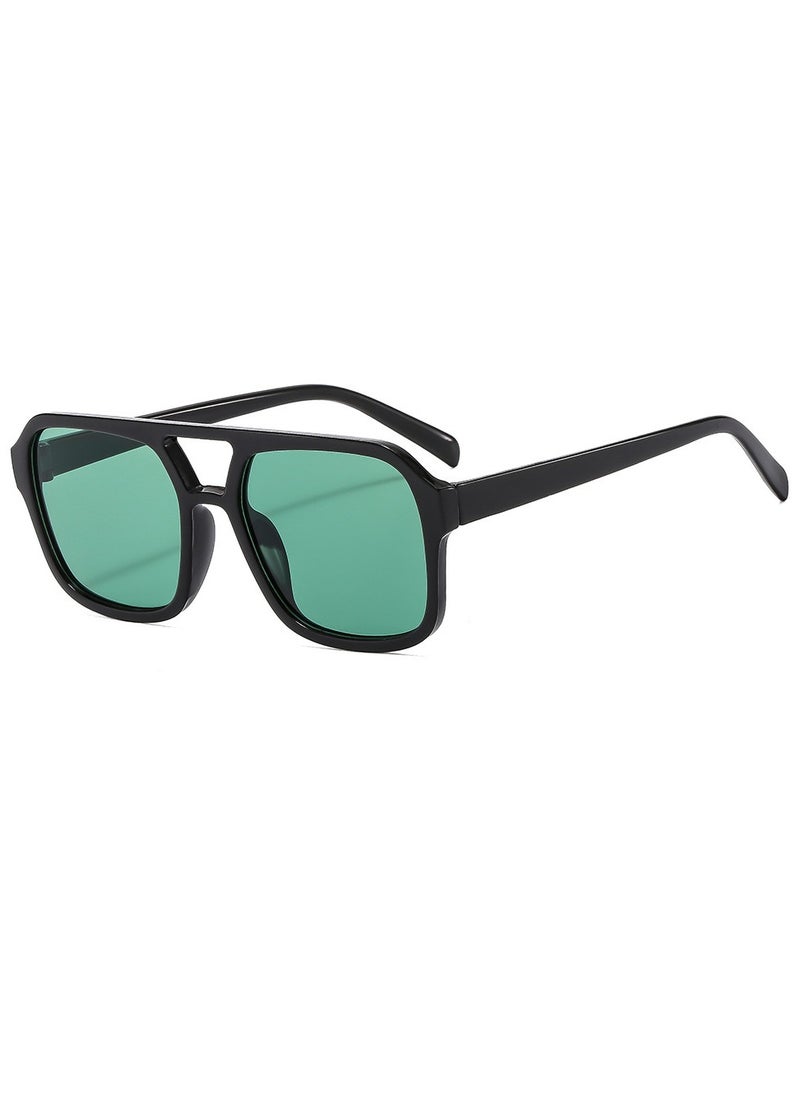 General Retro 70s Square Aviator Sunglasses Women Men Rectangular Sunglasses Flat Frame Fashion Sunglasses  - Image 1
