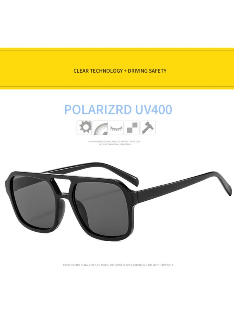 General Retro 70s Square Aviator Sunglasses Women Men Rectangular Sunglasses Flat Frame Fashion Sunglasses  - Image 3