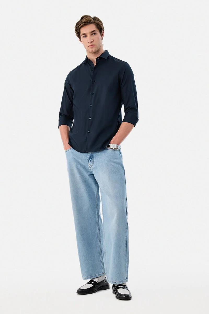 SNITCH 100% Cotton Slim Fit Shirt