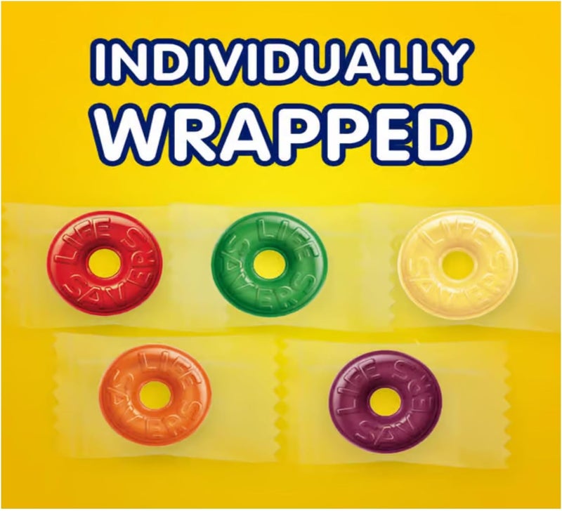 Life Savers Hard Candy 5 Flavors - 2 lbs of Individually Wrapped Candy with Cherry, Watermelon, Orange, Pineapple, and Raspberry - Image 4