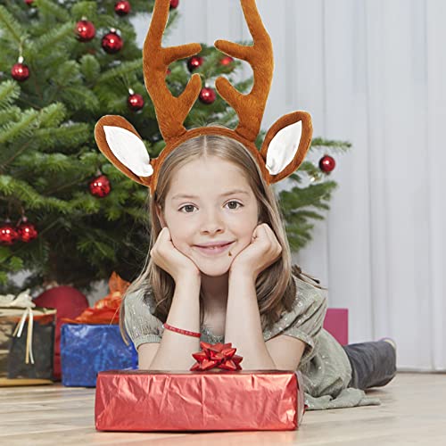 MR.FOAM Reindeer Antlers Headband with Ears, Brown, One Size for Adults and Children, Suitable for Easter Party - Image 4