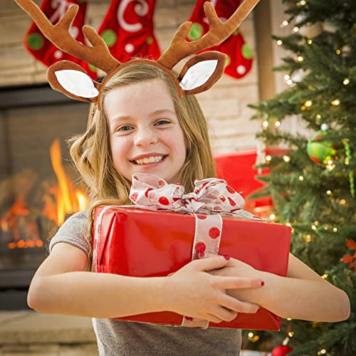 MR.FOAM Reindeer Antlers Headband with Ears, Brown, One Size for Adults and Children, Suitable for Easter Party - Image 5
